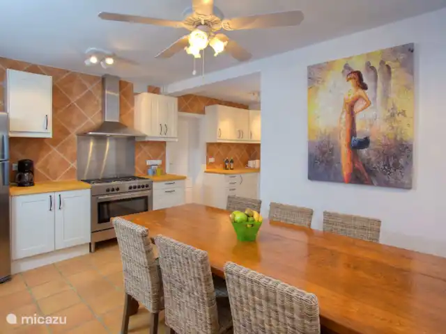 La Finca en España, Costa Blanca, Jávea - finca Sala de estar y comedor en la segunda cocina.