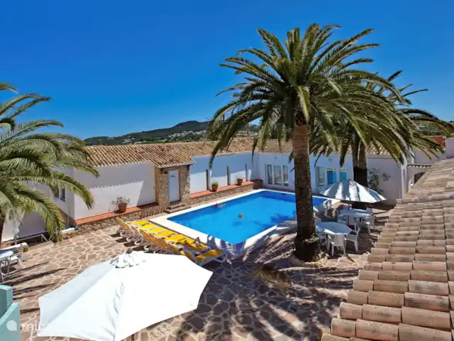 La Finca en España, Costa Blanca, Jávea - finca Hermosa vista desde el primer piso del patio.