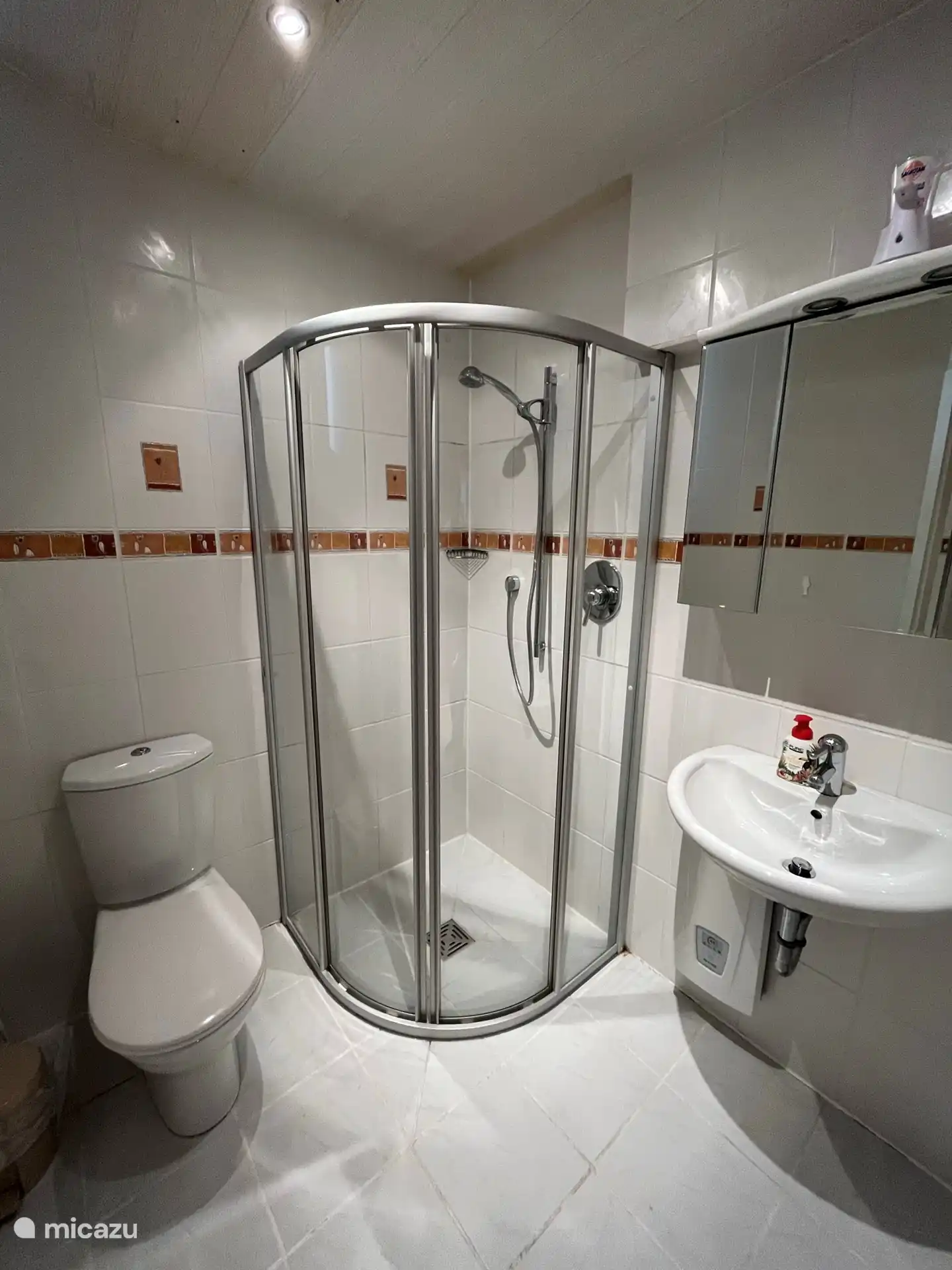 Badezimmer mit WC und Dusche