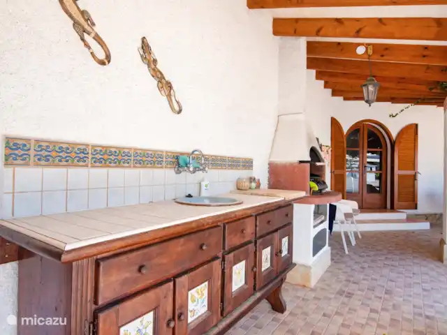 Casa Casita - Moraira en España, Costa Blanca, Moraira - villa cocina al aire libre