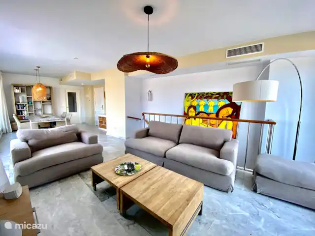 Location de Vacances Espagne, Costa Blanca, Moraira, appartement - Penthouse Sept Océans le salon