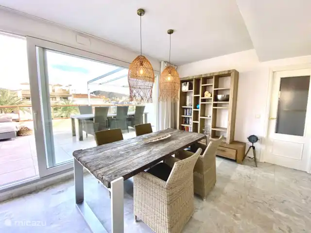 Location de Vacances Espagne, Costa Blanca, Moraira, appartement - Penthouse Sept Océans salle à manger