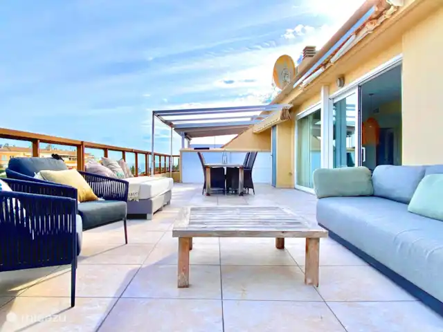 Location de Vacances Espagne, Costa Blanca, Moraira, appartement - Penthouse Sept Océans terrasse