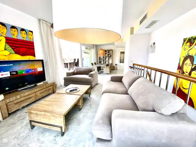 Location de Vacances Espagne, Costa Blanca, Moraira, appartement - Penthouse Sept Océans le salon