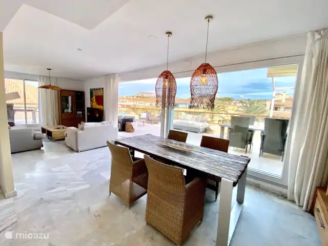 Location de Vacances Espagne, Costa Blanca, Moraira, appartement - Penthouse Sept Océans le salon