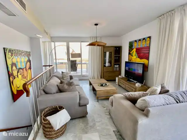 Location de Vacances Espagne, Costa Blanca, Moraira, appartement - Penthouse Sept Océans le salon