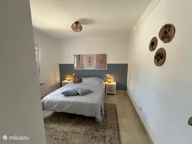 Casa Las tres Hijas huren in Spanje, Costa Blanca, Benissa - villa Slaapkamer 3, onze blauwe kamer comfortabel 2 persoons bed van 1.50 meter. Airconditioning.