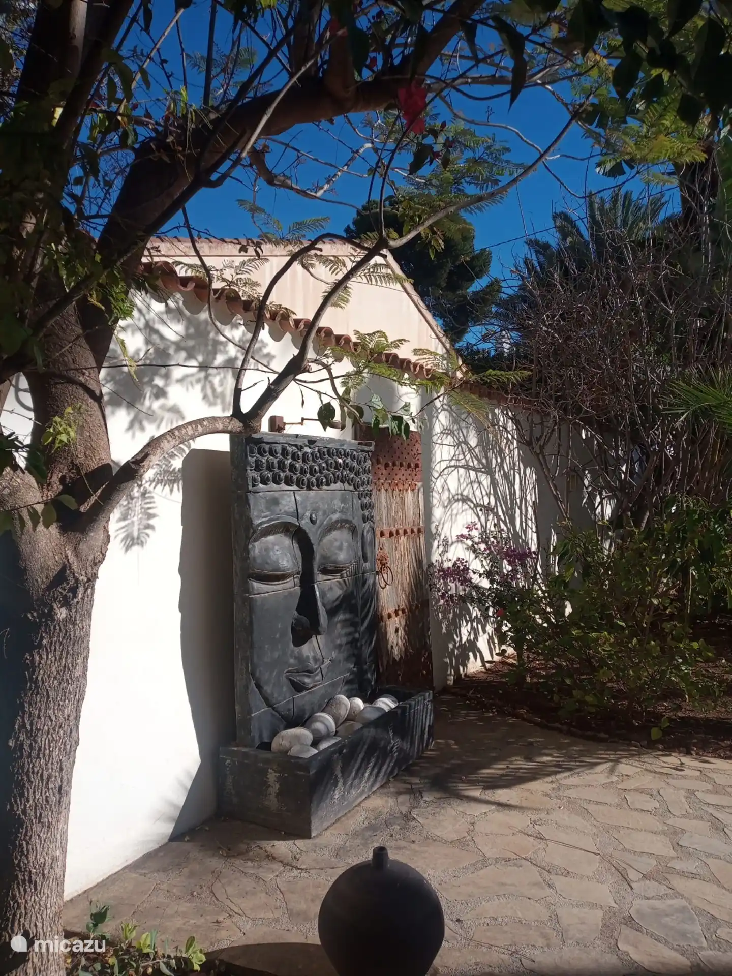 Statue de la fontaine de Bouddha. 