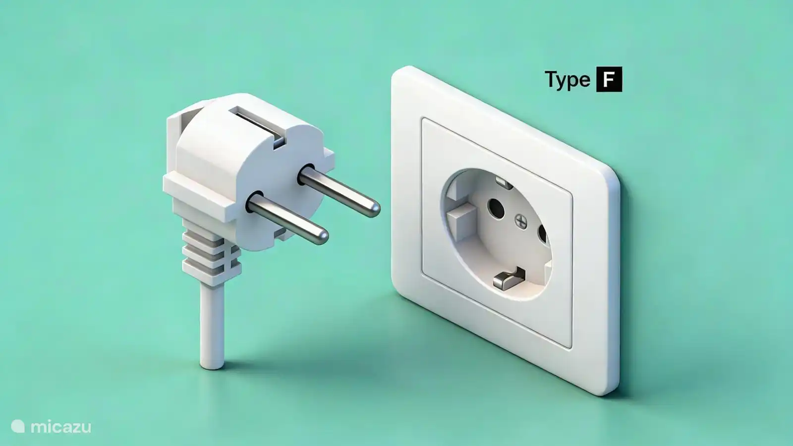 Wij hebben Europese 220 Volt stopcontacten in het appartement. Type F