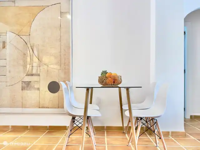 App Altea zwembad en gratis parking huren in Spanje, Costa Blanca, Altea - appartement Eetkamer met plaats voor 4 personen