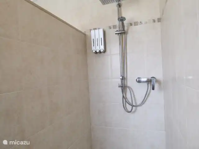 villa huren in Spanje, Costa Blanca, Calpe – Villa Ty Croeso Calpe Gedeelde badkamer Copacabana en Tijuca-slaapkamer
Deze badkamer heeft twee aparte deurgedeelten: het toilet en de douche, een andere de wastafel en het kastgedeelte.
