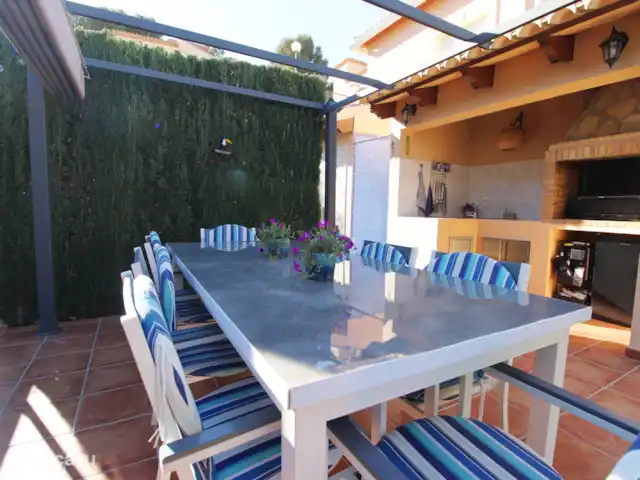 villa huren in Spanje, Costa Blanca, Calpe – Villa Ty Croeso Calpe buitenkeuken