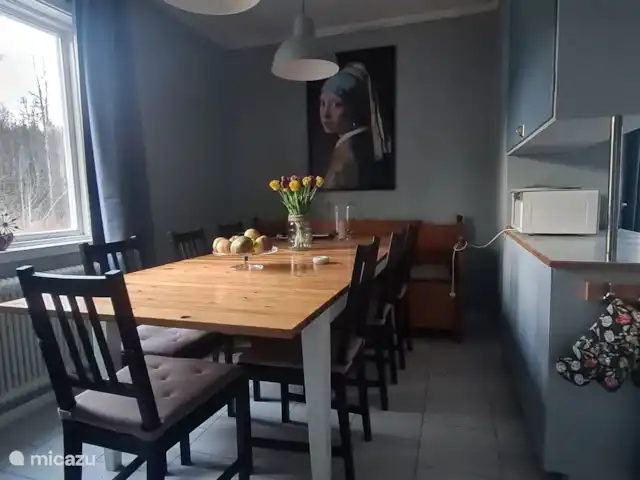 Älvsjö Anderssons en Suecia, Värmland, Lesjöfors - casa vacacional Mesa de comedor para 8 personas
