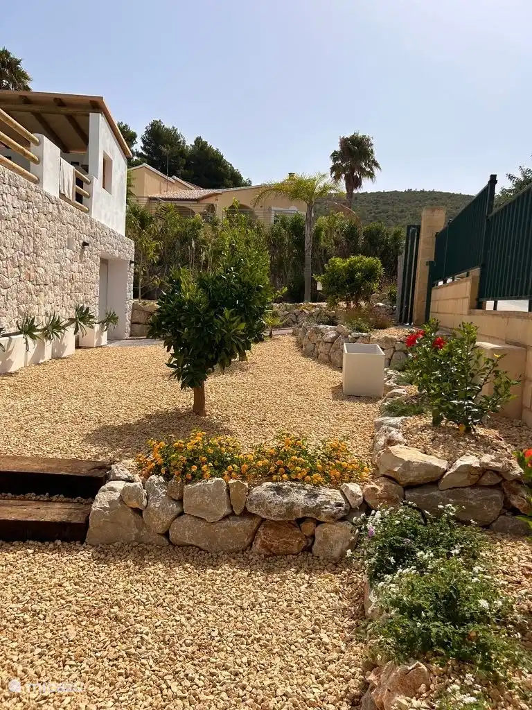 landscaped garden in front of the house