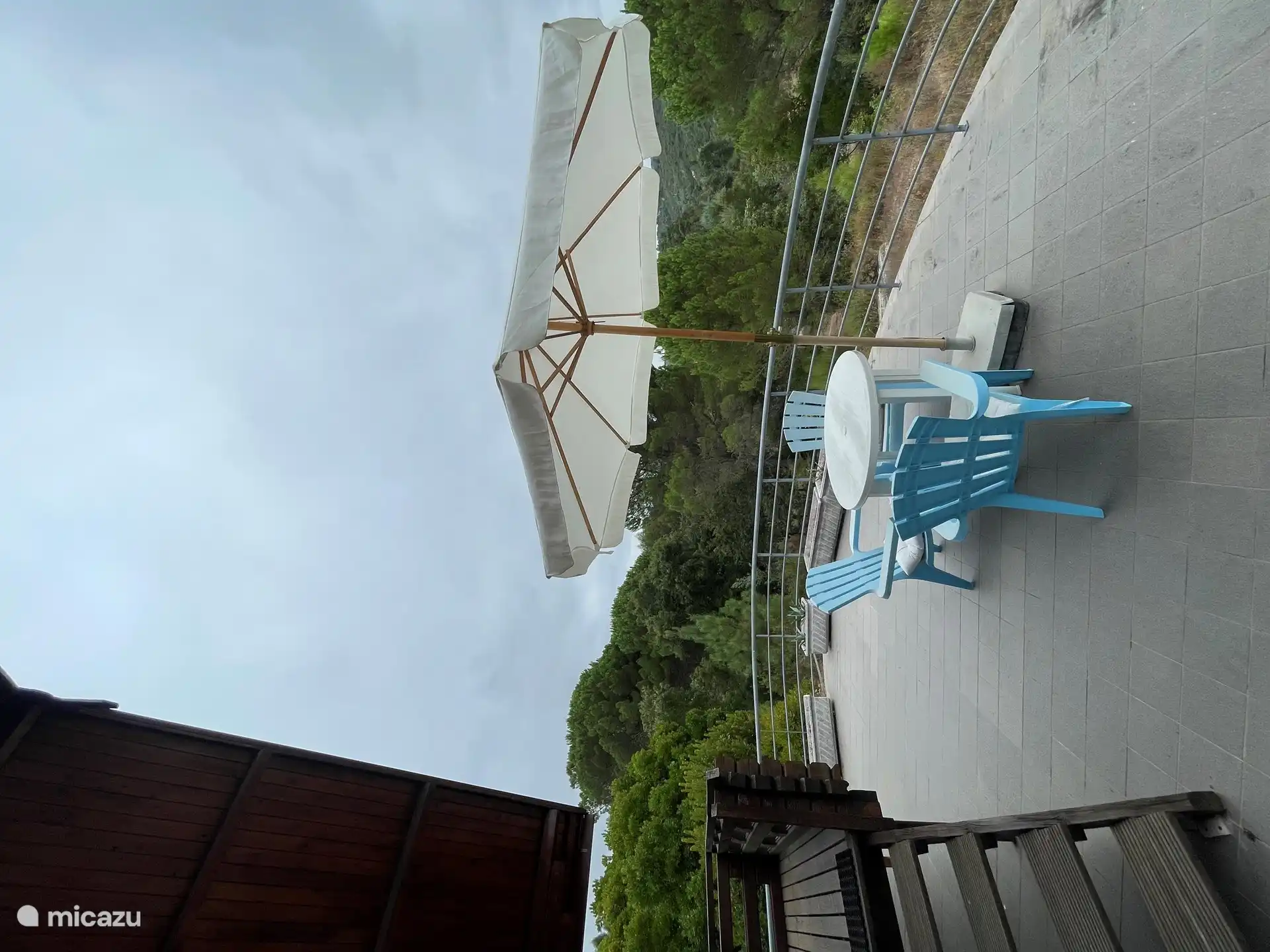 Der Blick in Richtung Wald