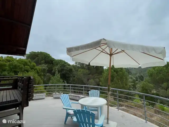 Location de Vacances Portugal, Coimbra, Covas, cabane en bois / lodge - Casa Vista Bonita La vue vers la forêt