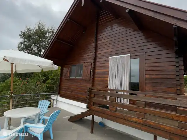 Location de Vacances Portugal, Coimbra, Covas, cabane en bois / lodge - Casa Vista Bonita L’arrière du chalet