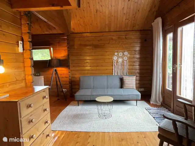 Location de Vacances Portugal, Coimbra, Covas, cabane en bois / lodge - Casa Vista Bonita Le salon cosy