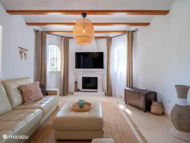 Casa Rosa en España, Costa Blanca, Benitachell - villa Acogedora sala de estar