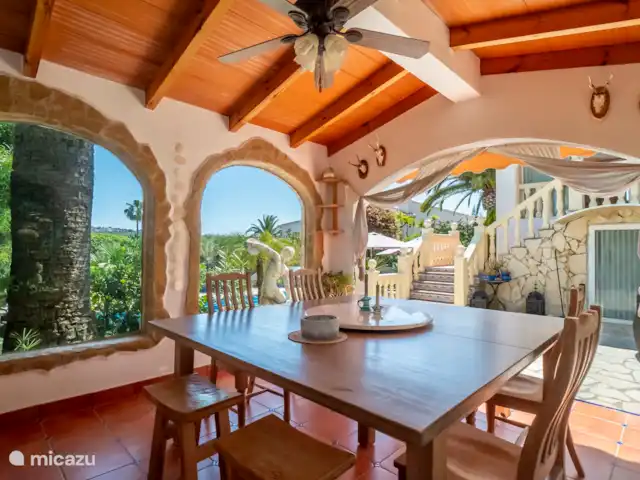 Casa Rosa en España, Costa Blanca, Benitachell - villa Lugar acogedor para comer al aire libre