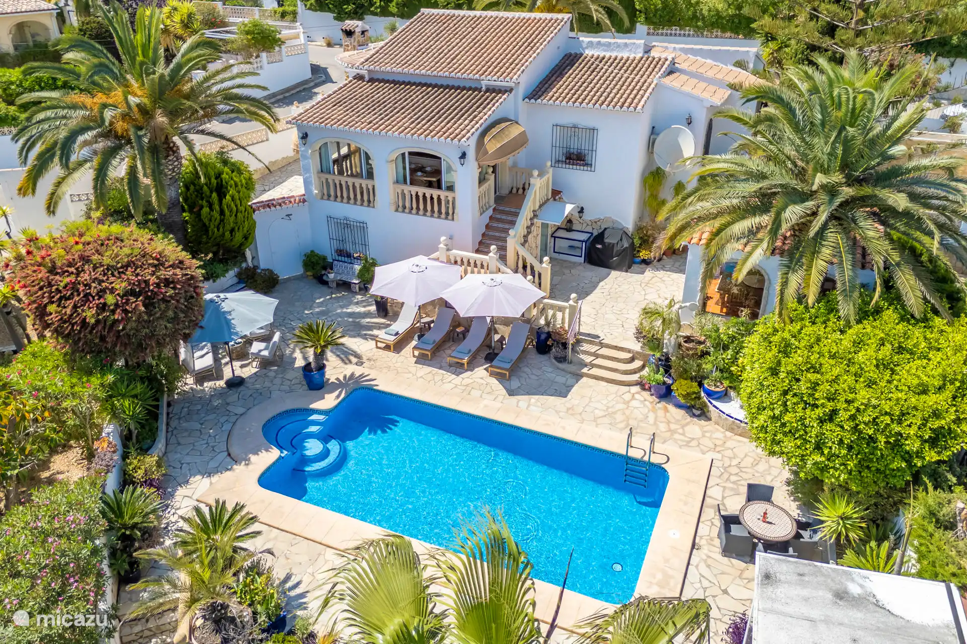 Drohnenfoto von Casa Rosa in Benitachell