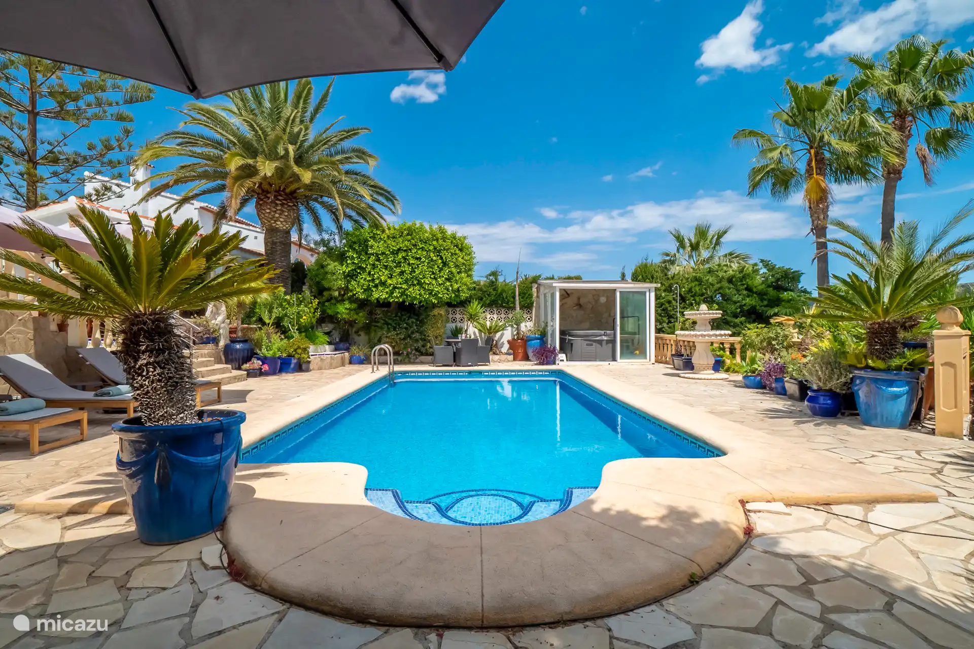 Viel Platz im Garten, um einen ruhigen Aufenthalt zu genießen