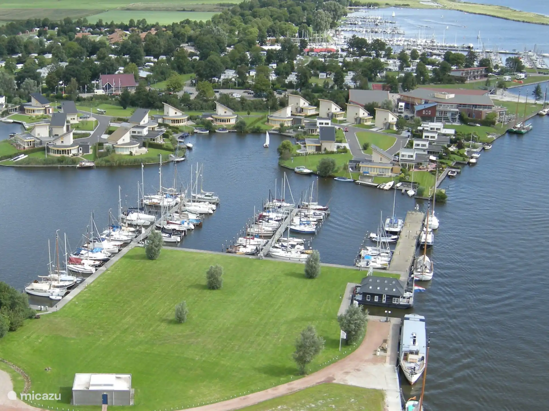 Luftaufnahme der Lage des Ferienhauses