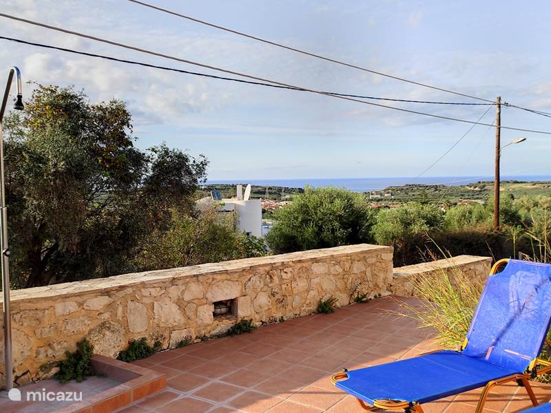 Casa vacacional Grecia, Creta, Pigi/Rethymno Villa Villa Stefanos, piscina y vistas al mar.