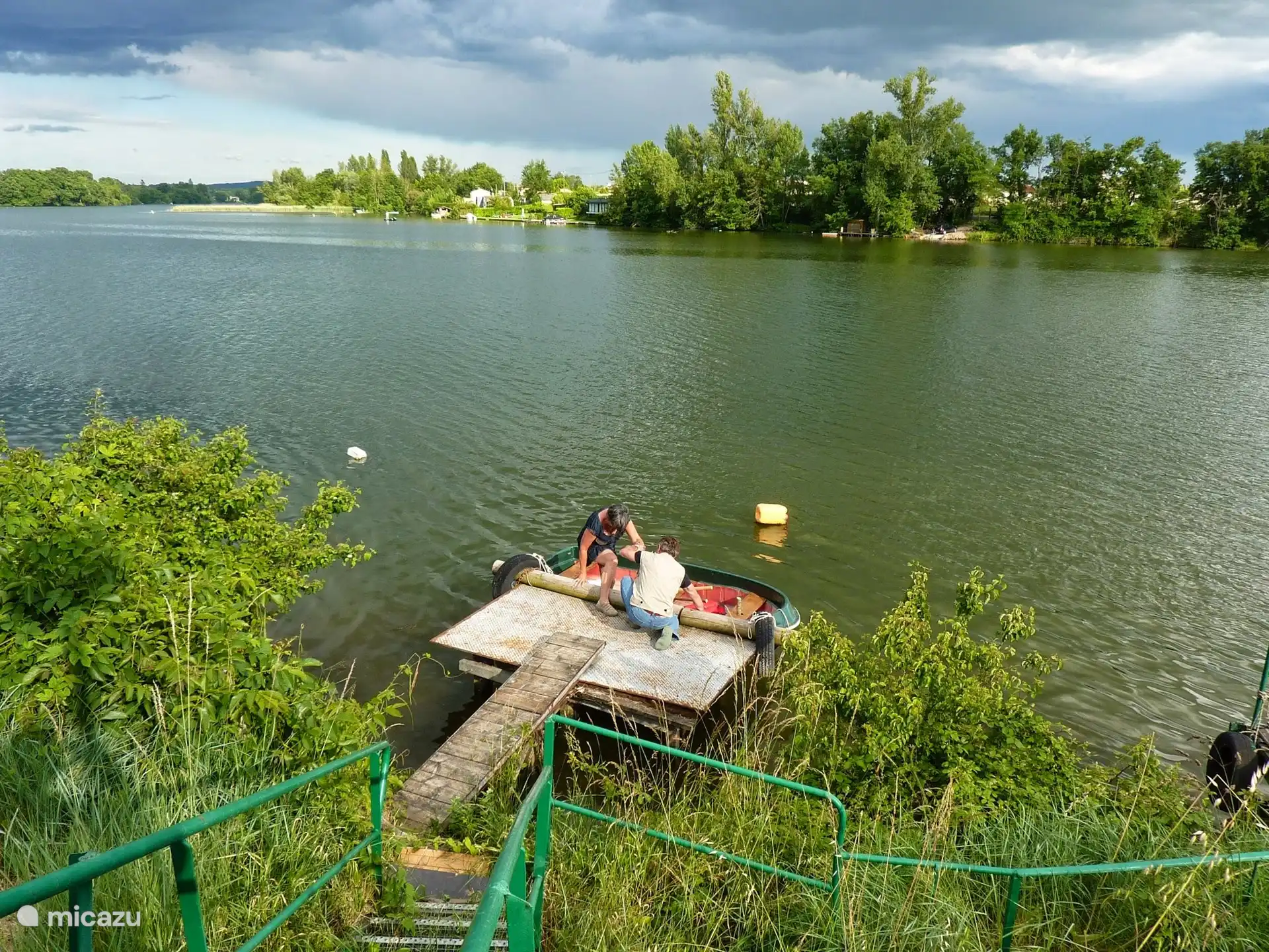 Der Ponton des Hauses