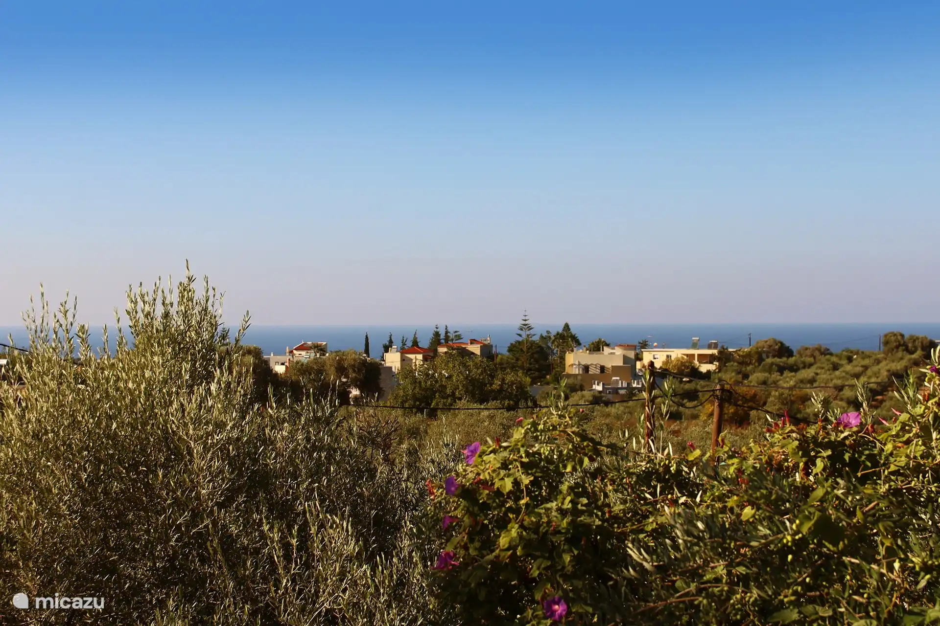 Vue sur la mer depuis la villa