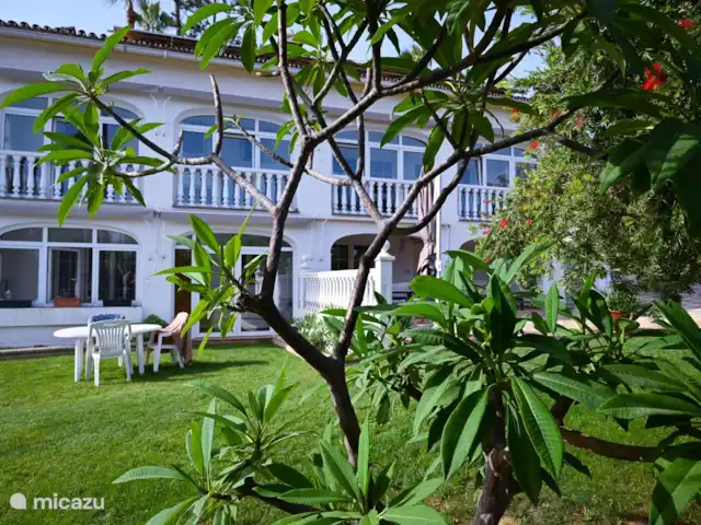 Appartement privé Alegría + piscine | Espagne, Costa del Sol, Mijas Costa - appartement Jardin et pelouse à l’appartement.