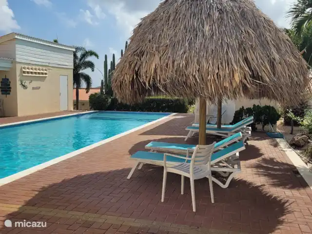 Villa Chichi | Curaçao, Banda Ariba (est), Santa Catharina - villa La piscine est équipée de transats. Et Palappa si tu veux t'abriter du soleil