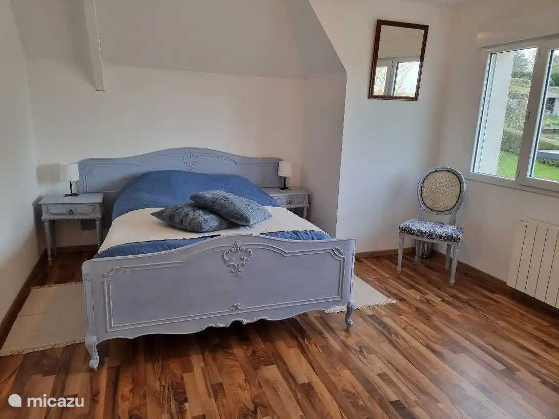 Blaues Schlafzimmer im ersten Stock (2), Bett 1,40 m