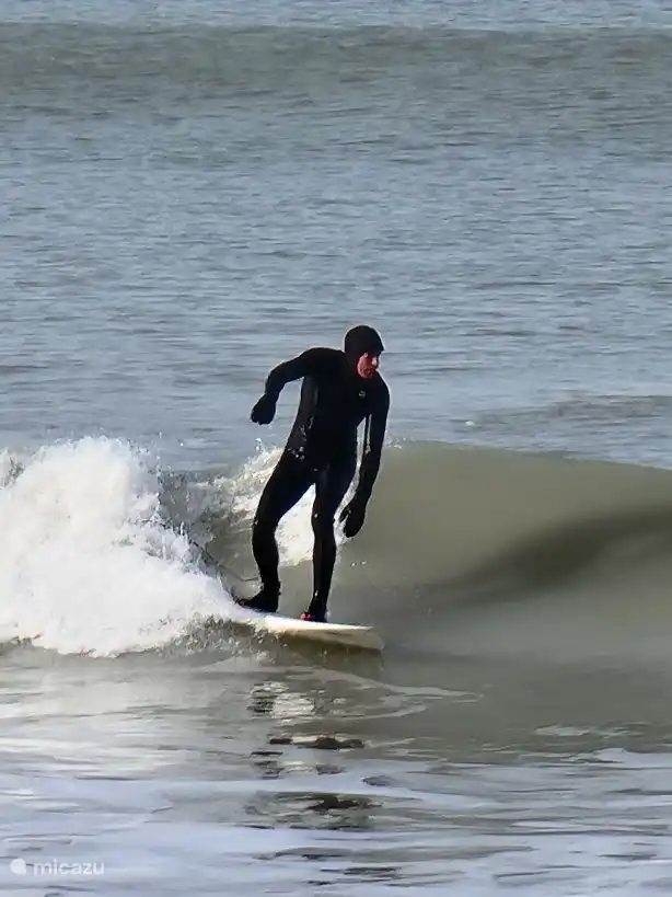 Surfer am Strand von Quiberville