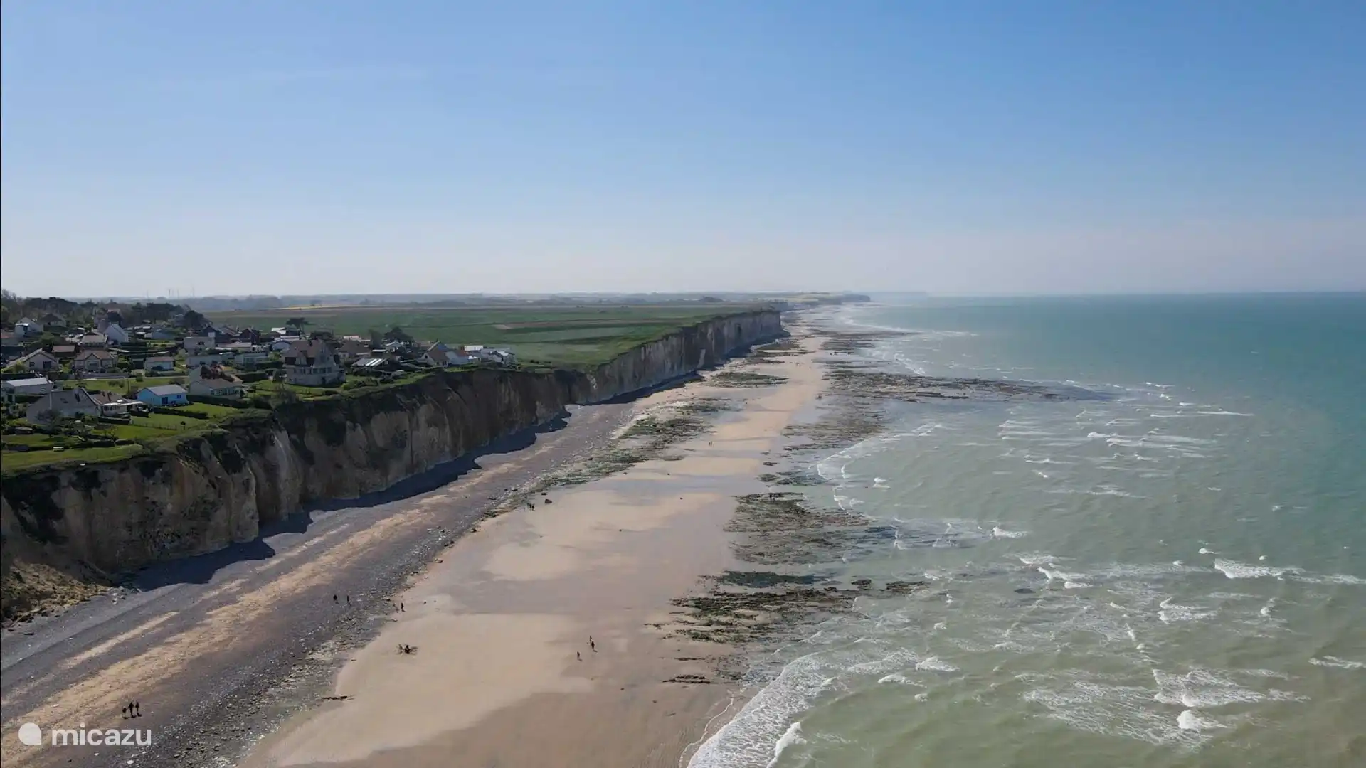 Luftbild Küste Quiberville (4 Gehminuten vom Haus entfernt)