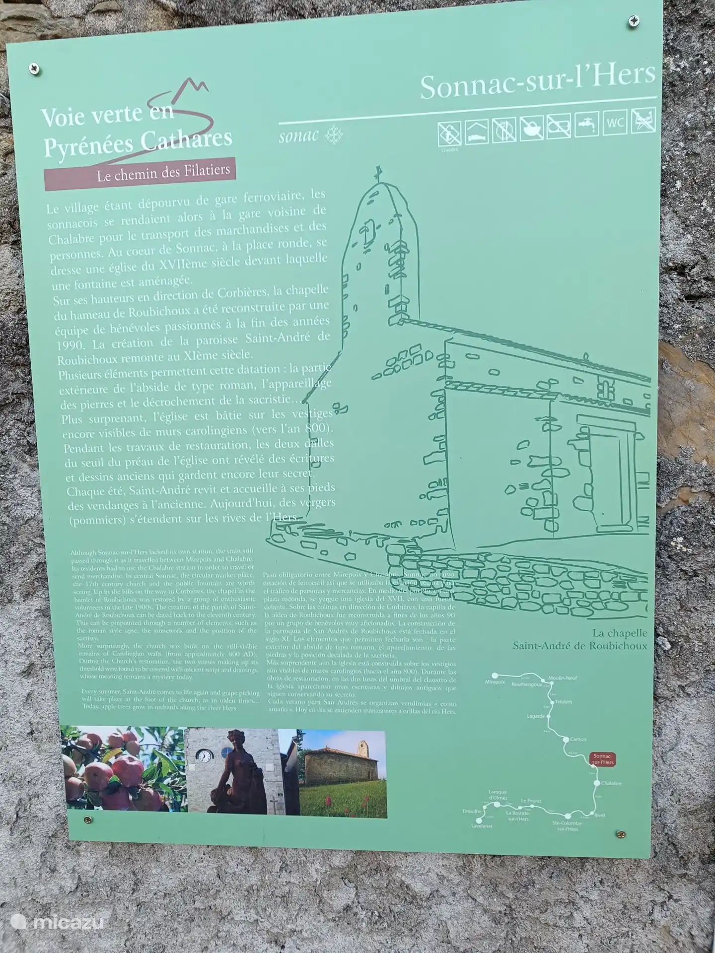 Voie Verte, autofreier Radweg auf der alten Eisenbahnstrecke