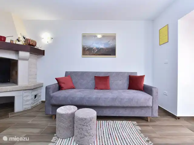 vakantiehuis huren in Kroatië, Istrië, Pula – Huis Mia woonkamer