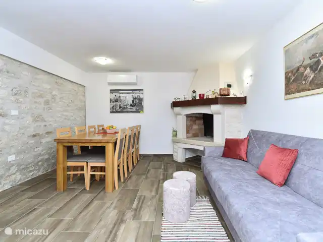 vakantiehuis huren in Kroatië, Istrië, Pula – Huis Mia woonkamer