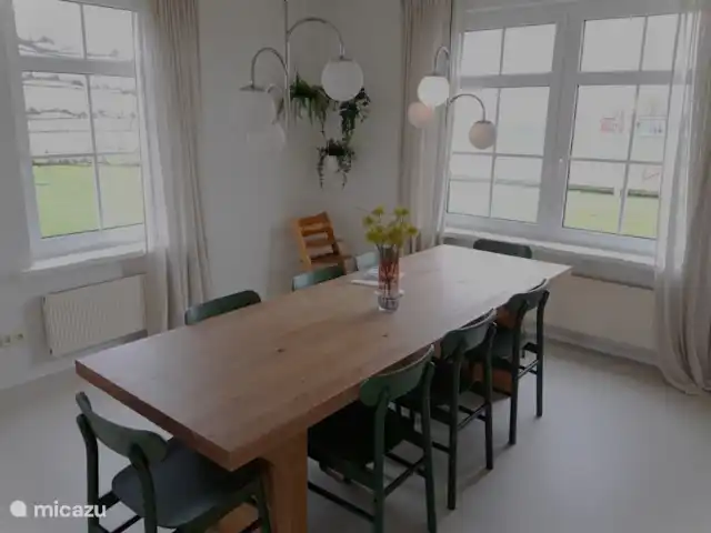 Villa Efkes Pypskoft | Pays-Bas, Frise, Lemmer - maison de vacances grande table à manger confortable
