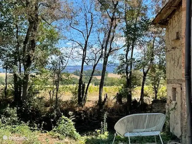 Location de Vacances France, Tarn, Blan, maison de vacances - Le Paradis de la chouette vue du jardin à l'arrière