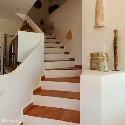 Escalier menant à la zone de couchage