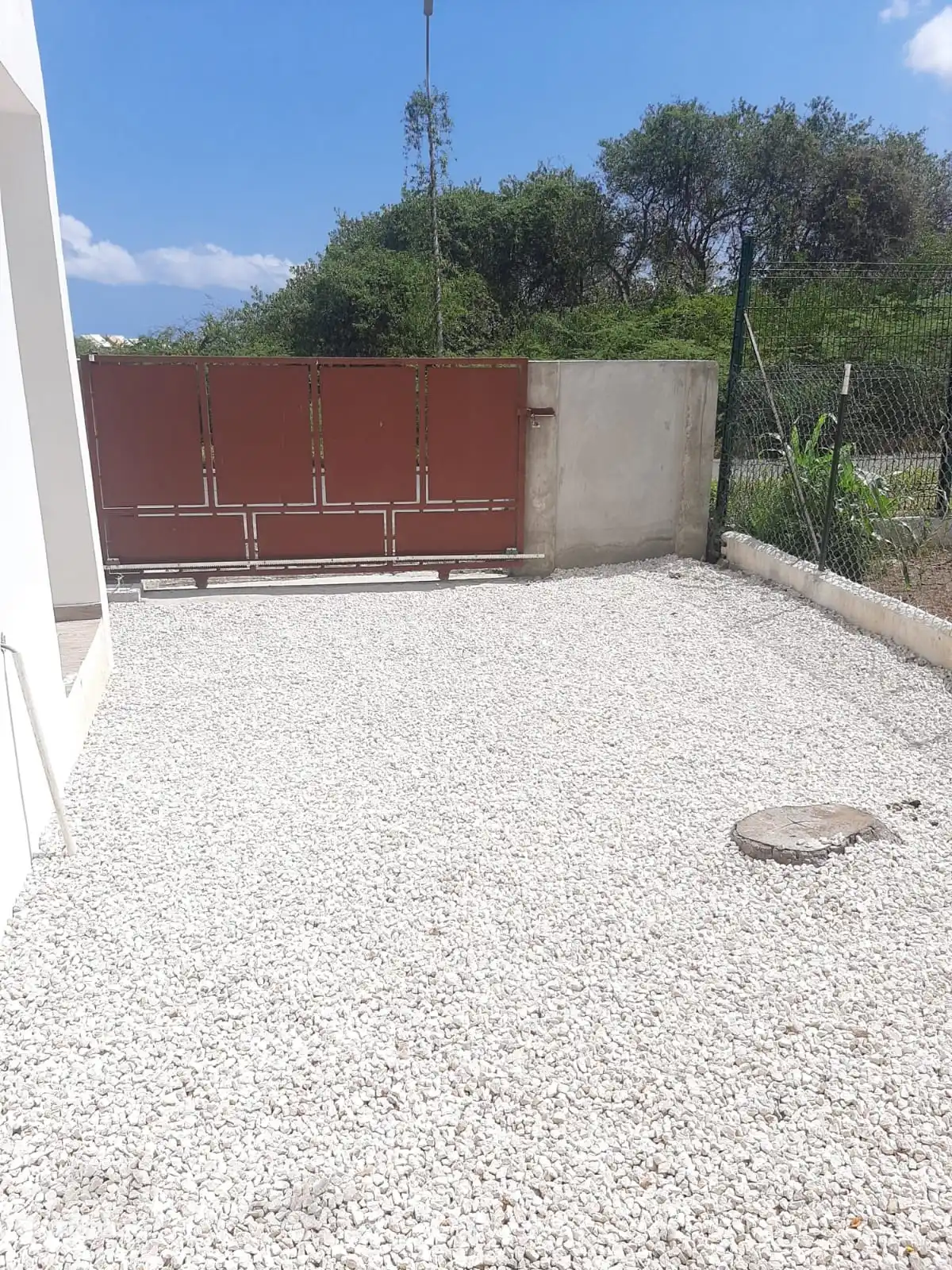 You can park your car on your own property via this automatic gate