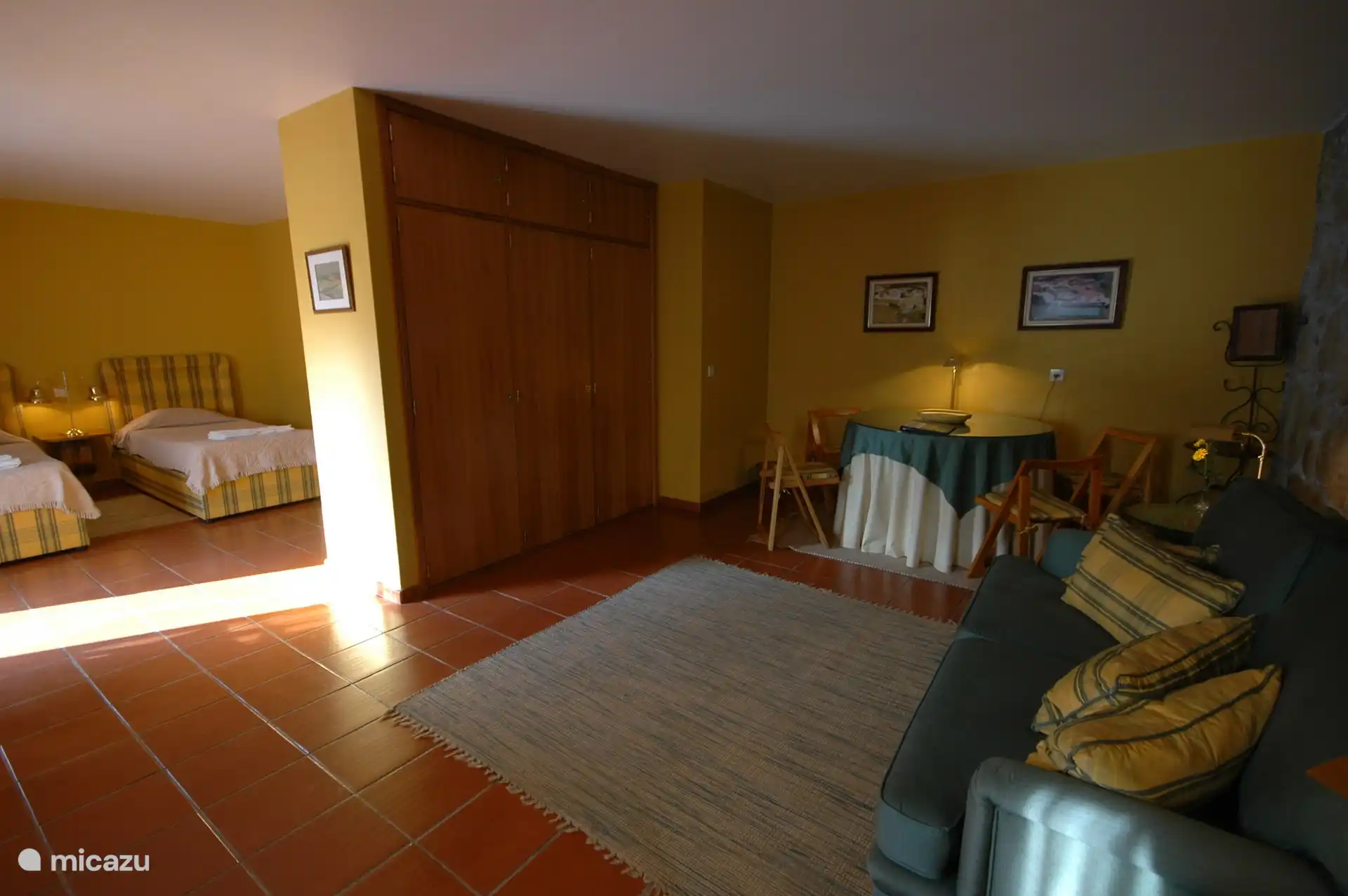 Bedroom with sitting area