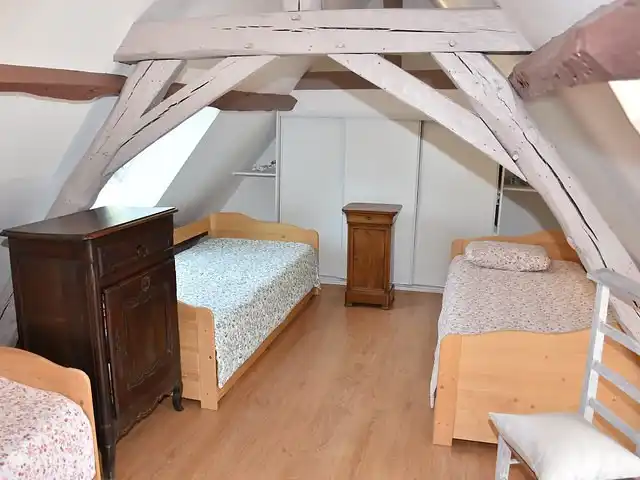 La demeure fleurie | France, Dordogne, Saint Chamassy - maison de vacances Chambre avec deux lits simples