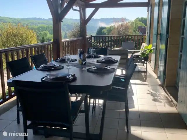 Le Châtelet en Francia, Dordoña, Les Eyzies-de-Tayac-Sireuil - casa vacacional Terraza