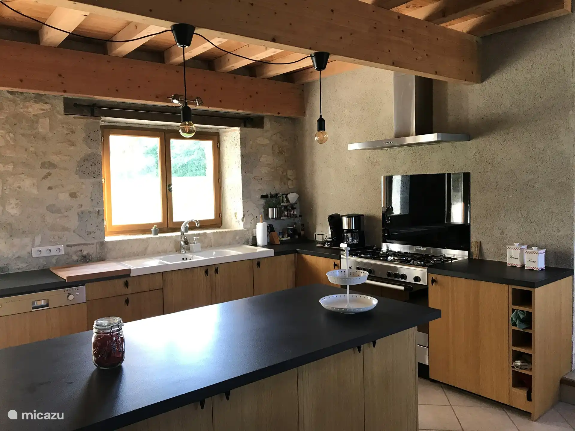 Cocina abierta con isla