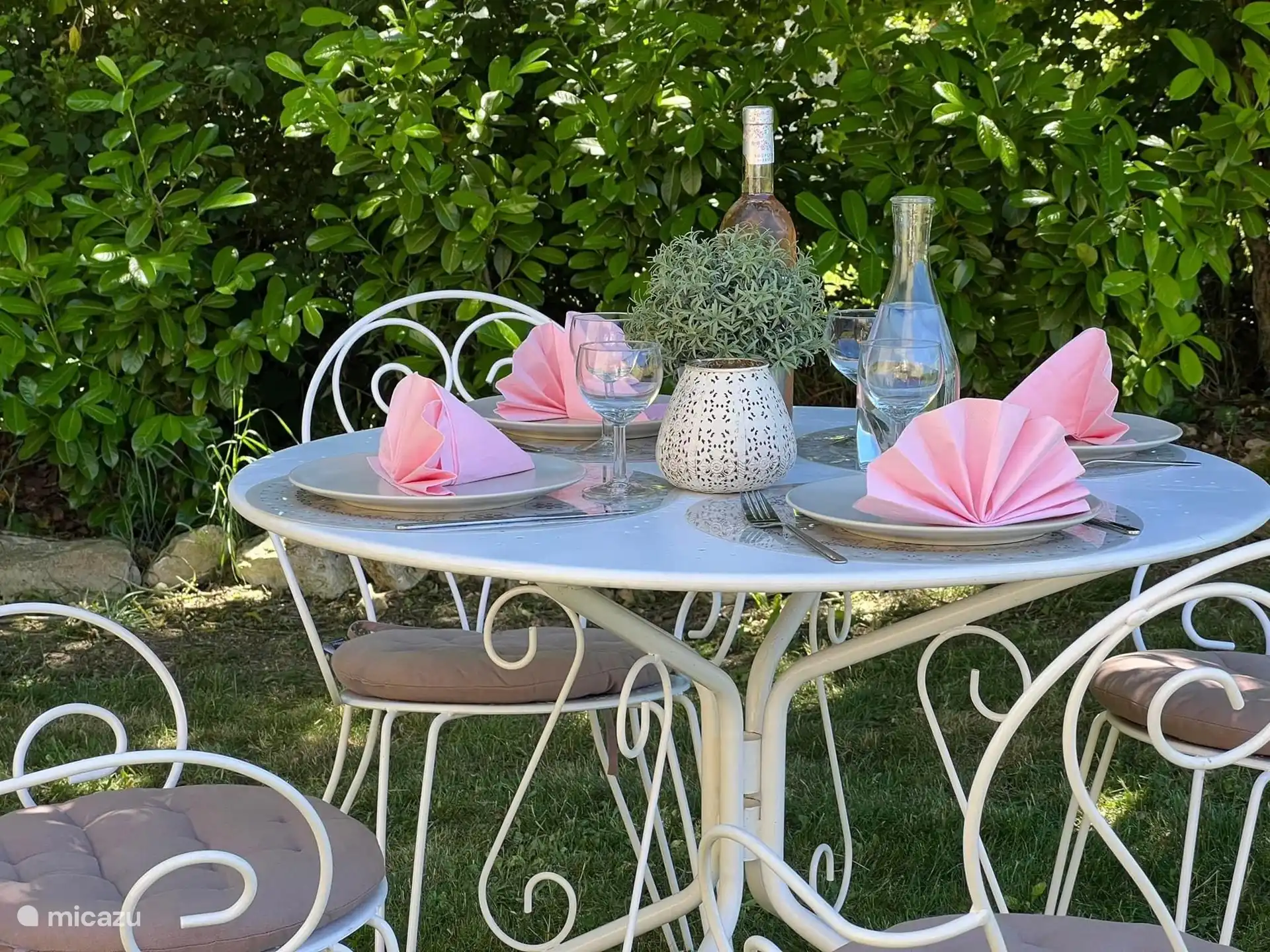 Cena sobre la hierba