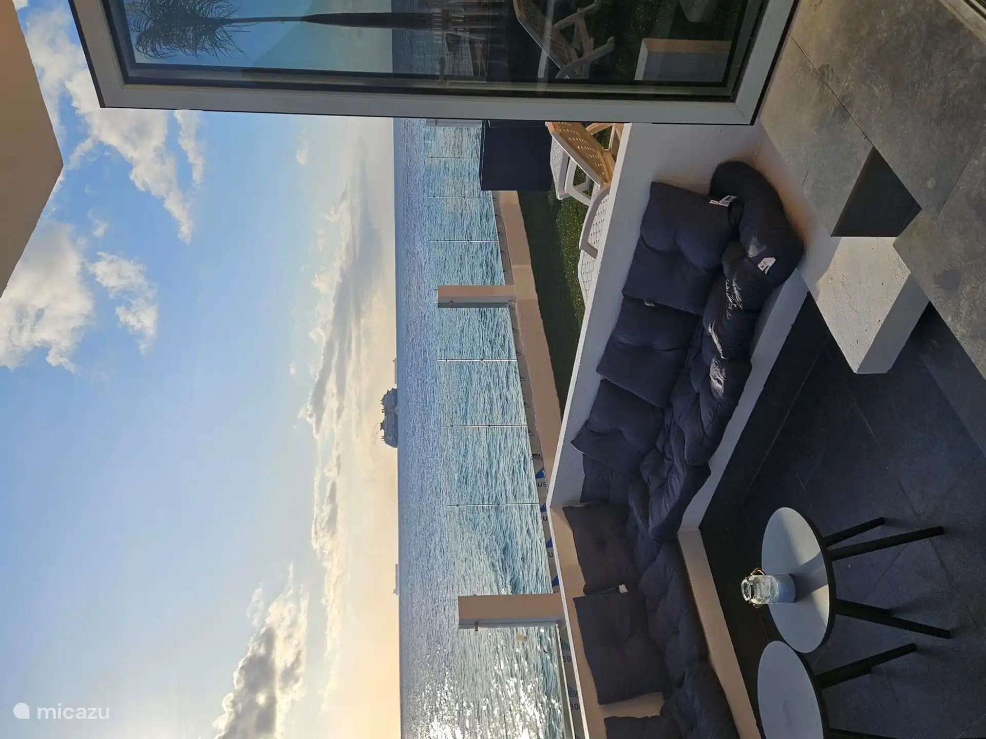 Meerblick von der Wohnung im Erdgeschoss