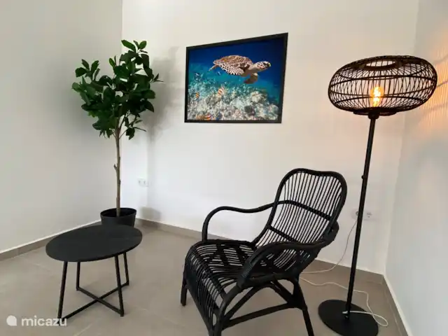 Location de Vacances Curaçao, Banda Ariba (est), Jan Thiel, appartement - Appartements Curalux - Tortue Envie de vous détendre dans ce coin avec un livre ?