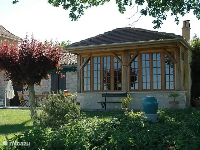 In het hart van de wijngaarden huren in Frankrijk, Dordogne, Gageac et Rouillac - vakantiehuis Tuin